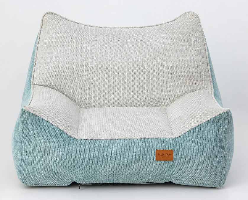 Rectangular Inflatable Pet Bed with Breathable PP Cotton Filling Warm Inner Liner Washable Non-Slip Cover for Cats and Dogs