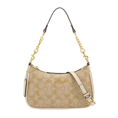 Fashion Women Geometric Print PVC Bag Chain Decor Underarm Bag Multifunctional Shoulder Crossbody Handbag Daily Use