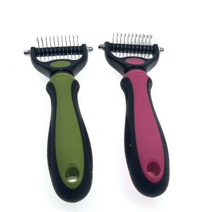 Pet Grooming Rake Dog Cat  Hair Shedding Comb Brush Deshedding Dematting Tool