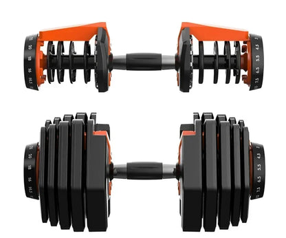 VEVOR Adjustable Dumbbell 24/40KG 52.5/90LBS Fitness Equipment Training Arm Muscles Dumbbell SET Adjustable Home Trainning
