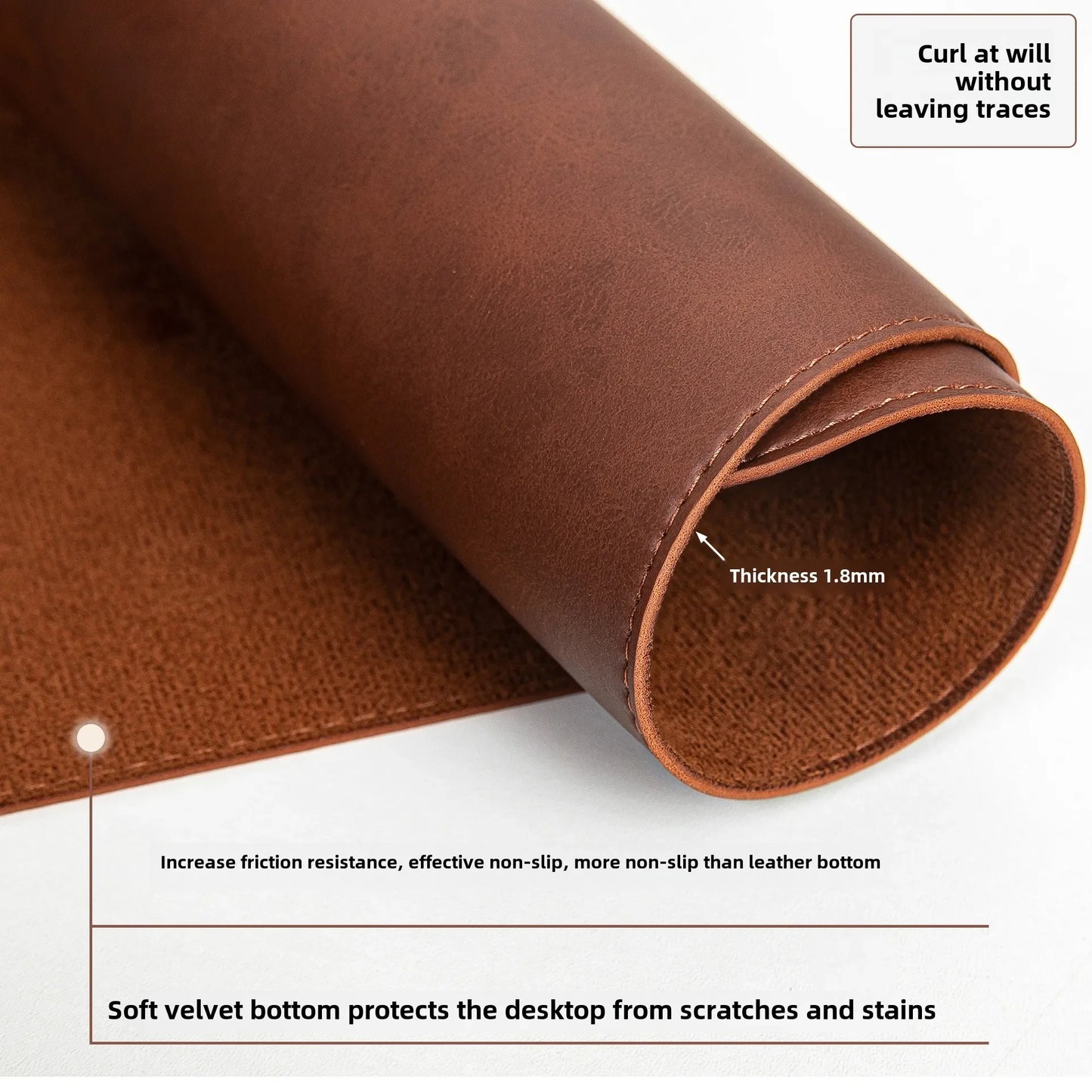 Desk Pad Waterproof PU Mouse Pads Desk Mat Protective Cover Large Mousepad Computer Laptop Non-slip Easy To Clean Keyboard Mats