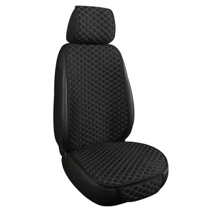 3Pcs Cotton and linen Car Seat Cover Set Universal Car Seat Cover Cushion All Season Car Seat Protector Interior Car Accessories