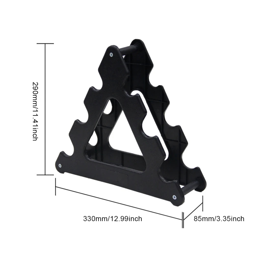 6 Slots Dumbbell Bracket Home Gym Dumbbell Display Rack Weight Storage Organizer 3 Tiers Dumbbell Holder Stand Fitness Equipment