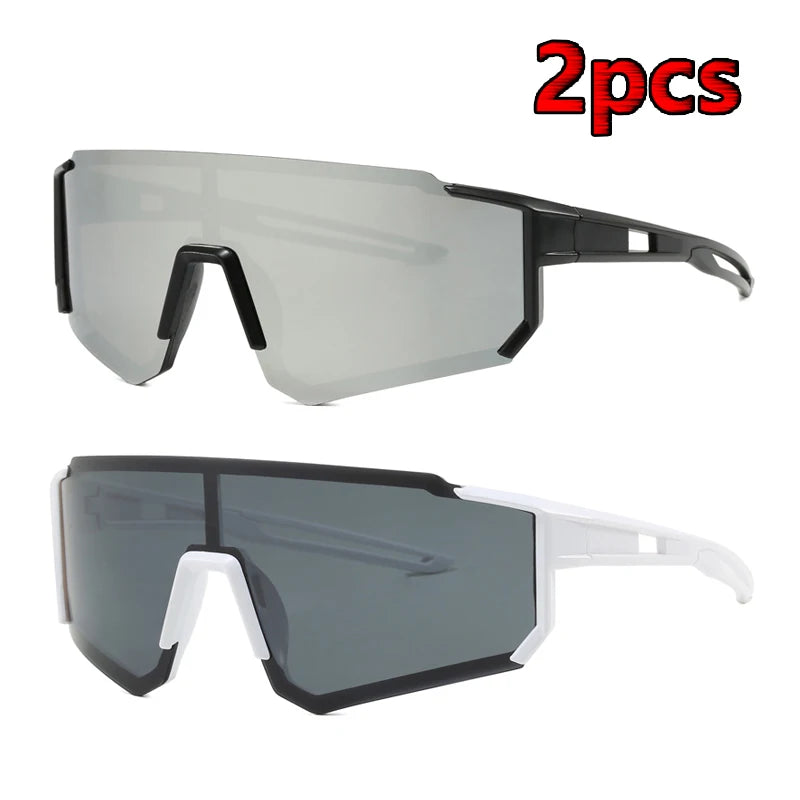 1/2pcs Cycling Sunglasses Women UV400 Sandproof Eye Protector Sun Glasses Outdoor Sports Goggle Protection Anti Radiation Lens