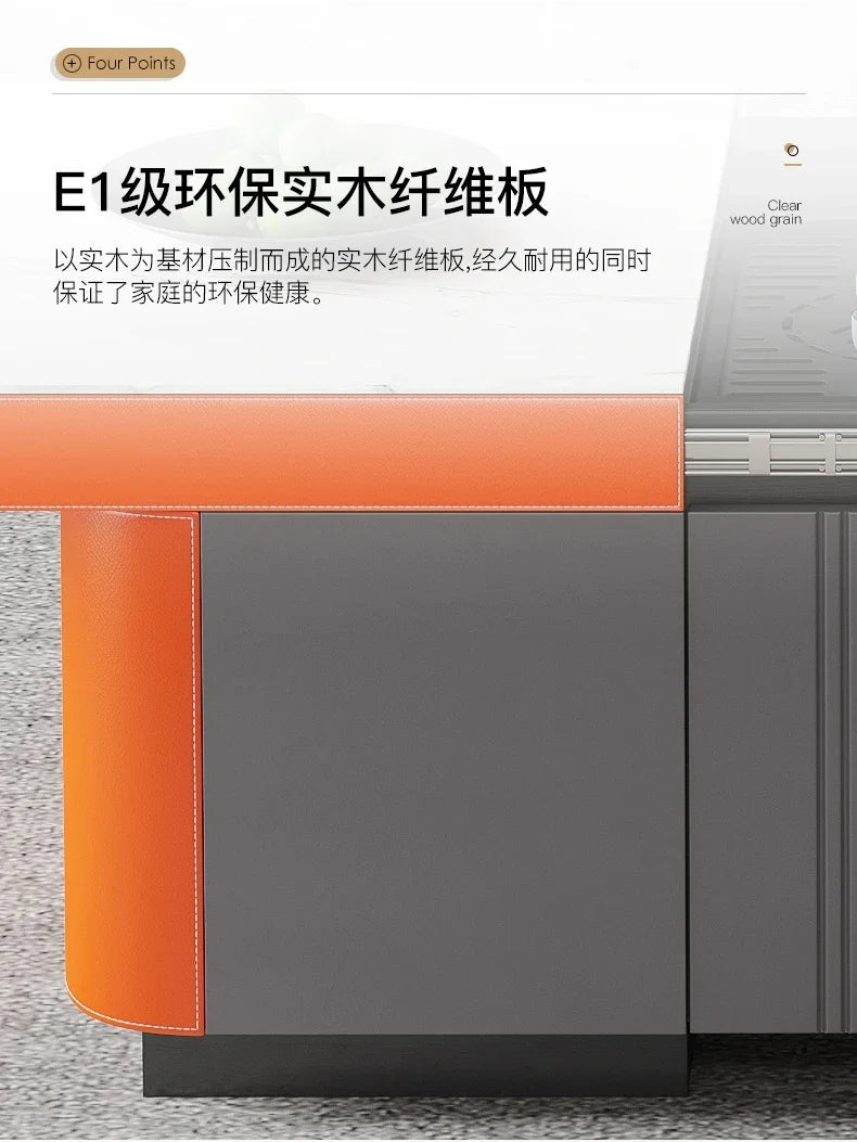 Coffee Table TV Cabinet Combination Modern Lifting Multi-Function Retractable Kung Fu Table Small Apartment Living Room Home