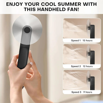 Portable Mini Handheld Fan, Small Pocket Fan, USB Rechargeable Personal Fan with Power Bank, Travel Essentials for Women