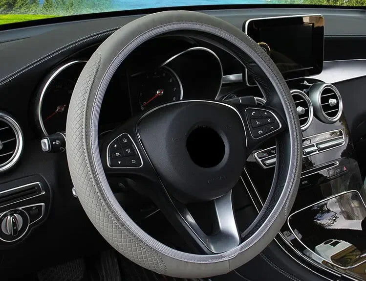 Steering Wheel Cover Braid On The Steering Wheel Cover Cubre Volante Auto Car Wheel Cover Car Accessories