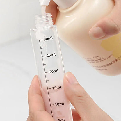 Travel Dispenser Storage Bottle With 4*30ml Inner Bottles -  Leakproof Portable Refillable For Shampoo Conditioner Lotion Toner