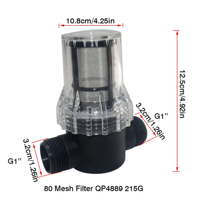 Fish Tank Filter 80 Mesh Stainless Steel Mesh Filter Farm Equipment Garden Irrigation Water Connection Filtration