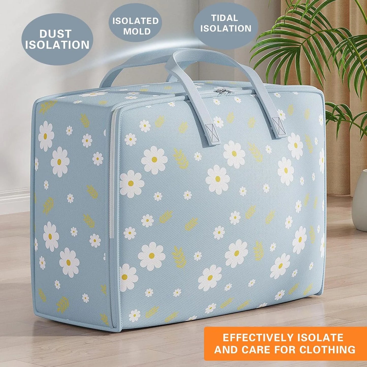 Large Blanket Storage Bags Folding Comforter Storage Bag For Clothes Storage Containers For King Comforter Bedding Pillow Sheet