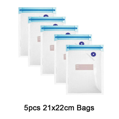 Sous Vide Vacuum Sealer Manual Pump Food Saver Bags Reusable for Kitchen Food Storage Home Gadgets Vacuum Packaging Tools