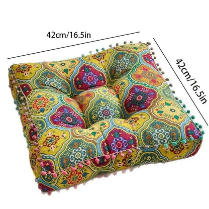New Soft Tatami Cushion Large Thicken Floor Mat Square Bohemian Style Yoga Seat Cushion For Home Balcony Window