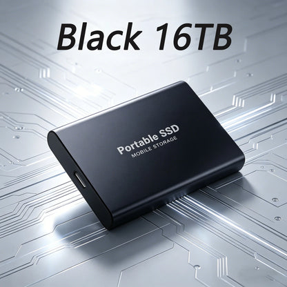 4TB Portable SSD Waterproof Shockproof for Desktop Computer Plug&Play High Speed External Solid State Drive Pro