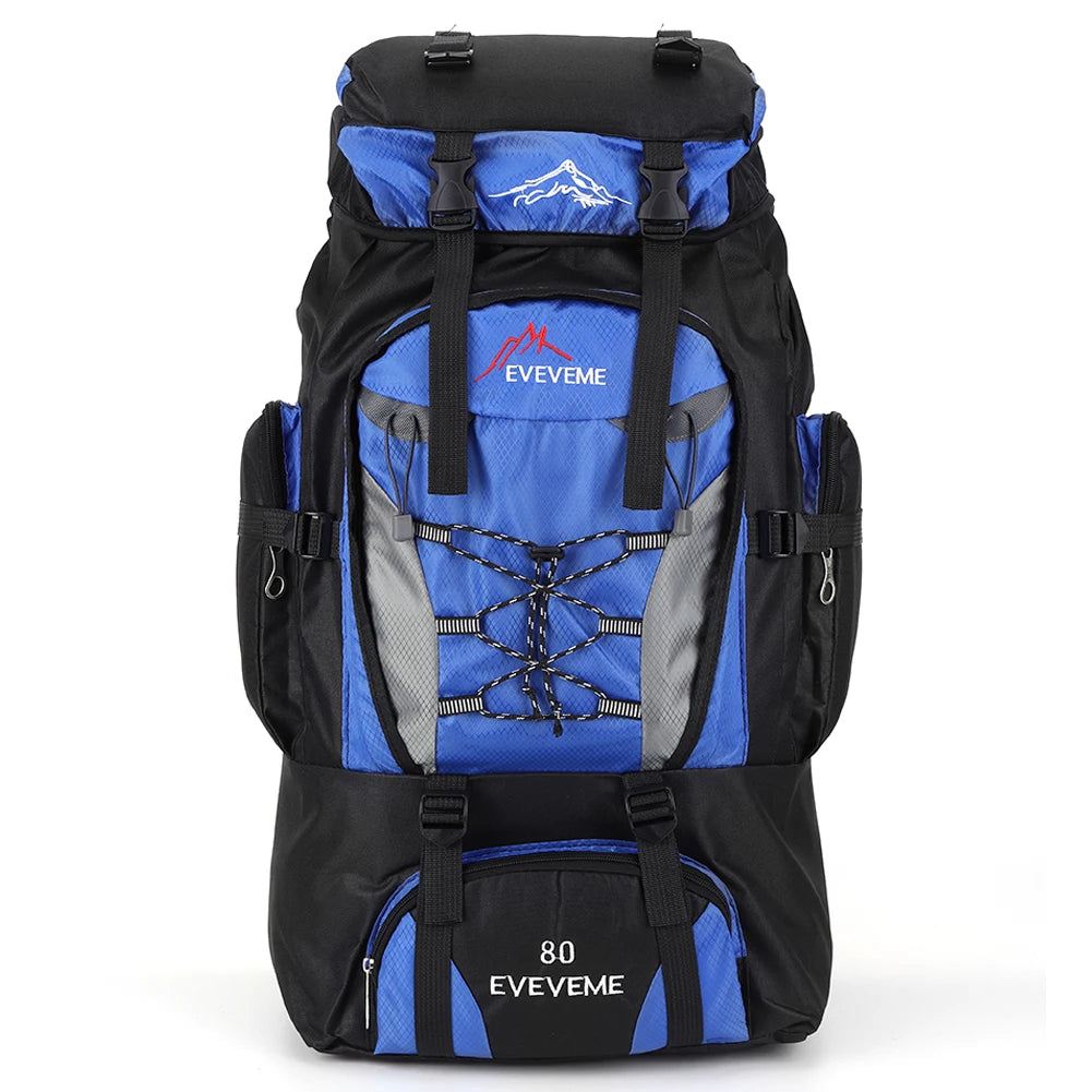 80L Waterproof Hiking Camping Backpack Trekking Bag Rucksack Large Capacity Travel Backpack Men Outdoor Sport Mountaineering Bag