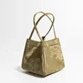 Custom Letter Suede Leather Women Bucket Bag Female Party Handbag Handbag 2025 New Fashion Chinese Style Luxury Brand Tote Bags