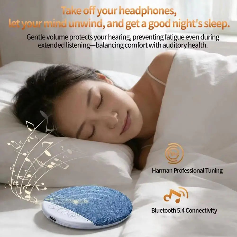 X3pro Pillow Speaker Bluetooth 5.4 Under Pillow Sound Machine - HiFi Stereo White Noise with 30/60/90 Min Timers for Bedroom