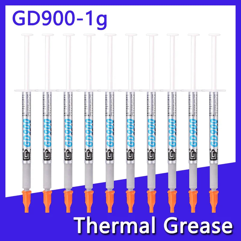 10PCS GD900 1g Thermal Grease CPU Heatsink Processor Thermal Paste For PC Water Cooler CPU Cooler