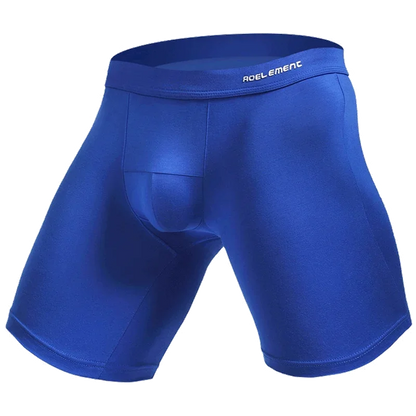 Men's sports extended leg underwear Modal boxers running anti-wear leg quick dry long boxer shorts