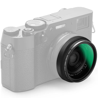 K&F CONCEPT 1/4 Black Diffusion Filter Kit for Fujifilm X100V X100VI X100F X100S Lens 49mm Soft Focus Filter with Adapter Ring