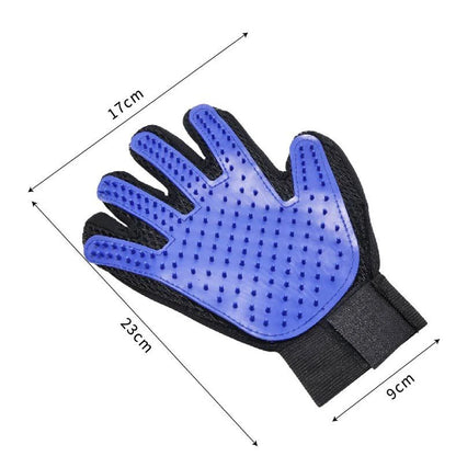 Pet Grooming Gloves Set for Dogs Cats Silicone Massage Hair Removal Deshedding Bathing Bonding Massage Glove Hair Remove Brush