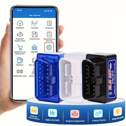 Car Code Scanner, Compact Scanner, Portable Device, Sturdy and Durable, Precision Tool, Diagnostic Equipment, Vehicle Owners, Auto Mechanics