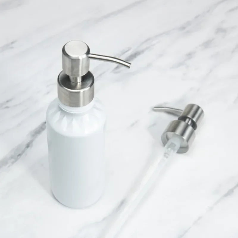 Hand Liquid Soap Pump Dispenser Nozzle for Bathroom Kitchen Stainless Steel Foam Sink Liquid Soap Nozzle Bathroom Accessories