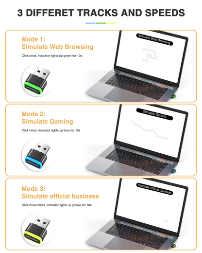 Undetectable Mouse Mover Keeps Computer Awake Simulate Mouse USB Mouse Jiggler Seenda Computer Accessories