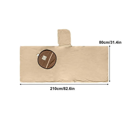 Wearable Sleeping Bag for camping Poncho sleeping bag rocker fleece Warmth Hooded Poncho Sleeping Bag Blanket camping accessory