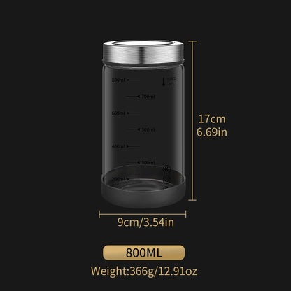 High Borosilicate Sealed Glass Bottle Kitchen Storage Jar Moisture-Proof Storage Box Household Coffee Bean Storage Jar seal pot