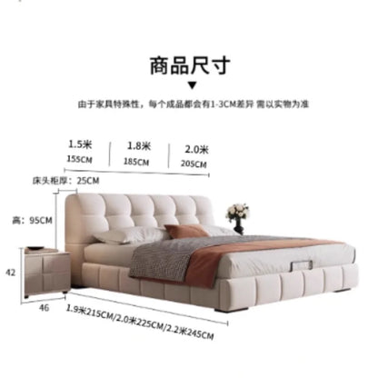 Bedroom Unique Bed Aesthetic Upholstered Frame French Lounge Bed Double Headboards Muebles Para El Hogar Home Accessories