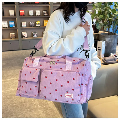 Travel Tote Bag Large Capacity Carry on Travel Bag with Shoe Compartment Sports Fitness Bags for Women Duffle Bags