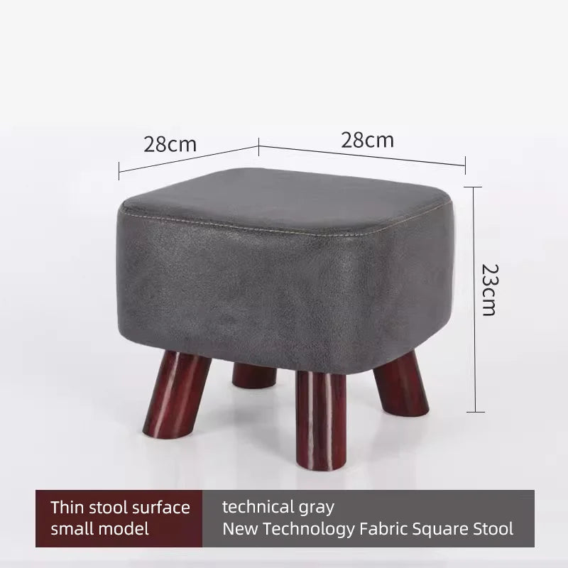 Simple Solid Wood Household Small Stool Children's Short Stool At Home Entrance Living Room Coffee Table with Sturdy Shoe Stool
