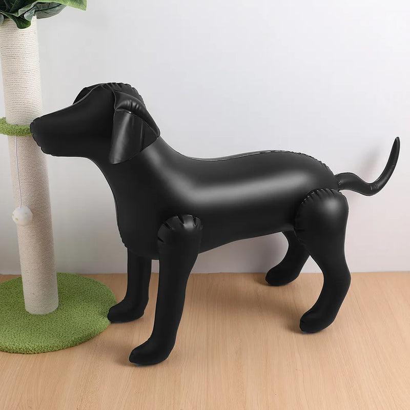 2Pcs Pet Clothing Display Dog Mannequins PVC Standing Dog Apparel Display for Shops Mannequins Standing Models