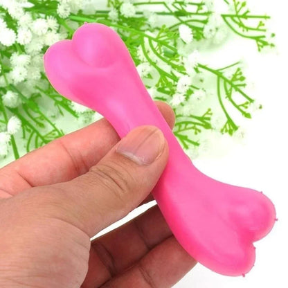 Pet Dog Puppy Cat Rubber Dental Teeth Chew Bone Play Training Fetch Fun Toys Hot For Small Dogs Dog Accessories Wholesale