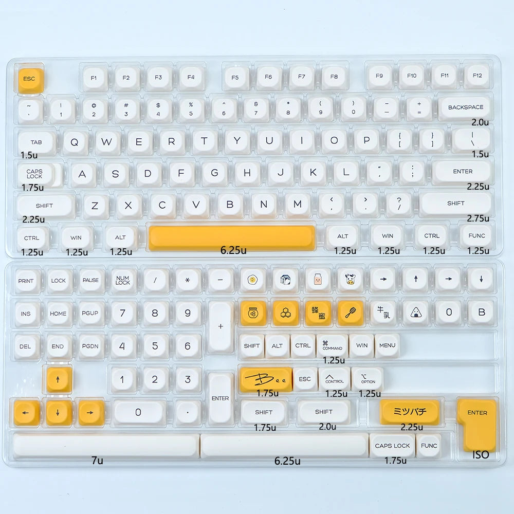 KBDiy 143 Keys/Set Russian Japanese Korean Matcha Keycap Green KOA PBT Keycaps for Mechanical Keyboard Caps for GMK67 GMK64 61