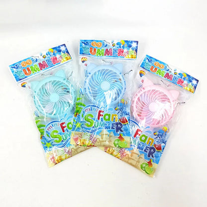 3-color Portable Handheld Fan, Hand Pressed Fan, Mini Portable Fan, Battery Free, Cute Home Fan, Cooling Cartoon Handheld Fan