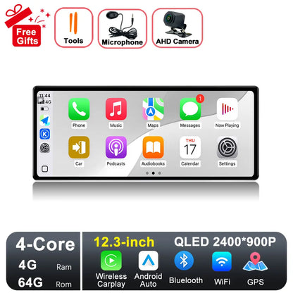 GPS Navigation Android 15 for Nissan Teana 2019-2021 DSP Stereo Bluetooth QLED Touch Screen WlFl 4G