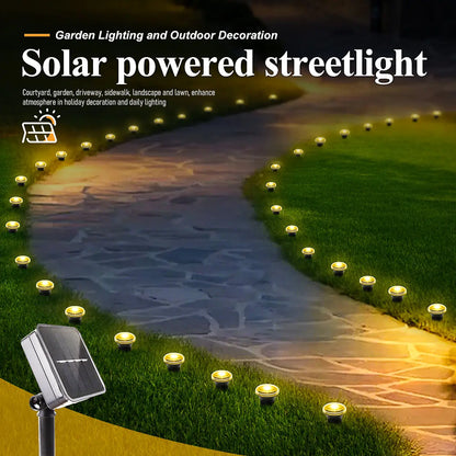 Solar Garden Lights 30LED Solar Lights Outdoor Waterproof Pilot Light String for Lawn Trails Camping Birthday Holiday Decorative