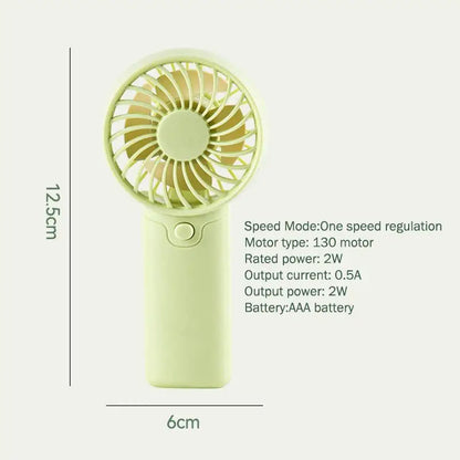 Portable Fan Creative Small Fan Pocket Hand-held Fan Lightweight Adjustable Cute Handheld Outdoor Fan Air Cooler Students Gift