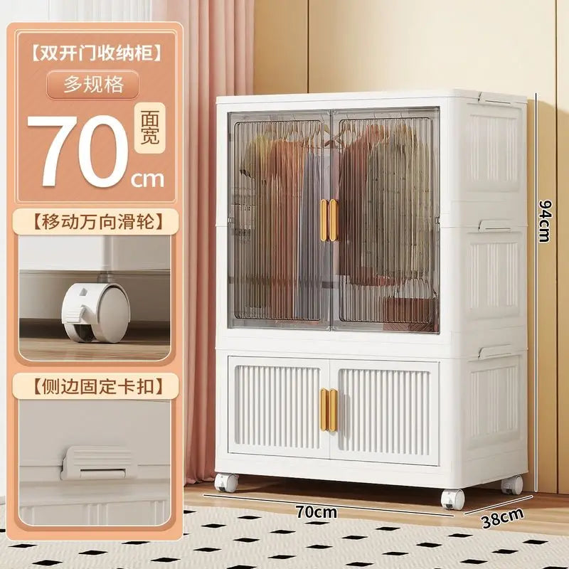 Natural Shelves Wardrobes Organizer Clothes Jeans Shelf Drawer Wardrobe Stackable Storage Stoffen Klerenkast Home Furniture
