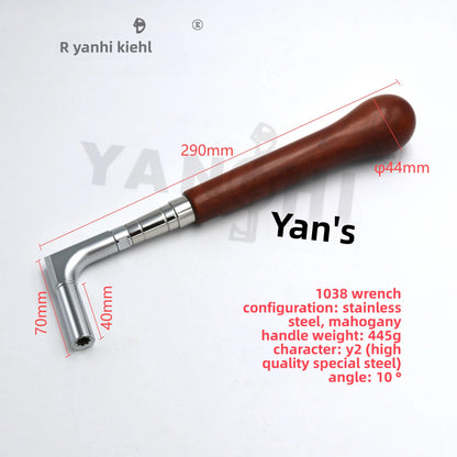 Piano tuning wrench, fixed wrench, telescopic wrench, wrench mouth, piano tuning tool