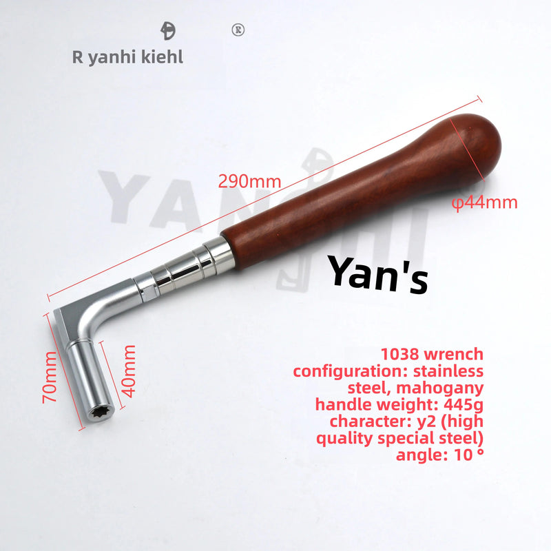 Piano tuning wrench, fixed wrench, telescopic wrench, wrench mouth, piano tuning tool