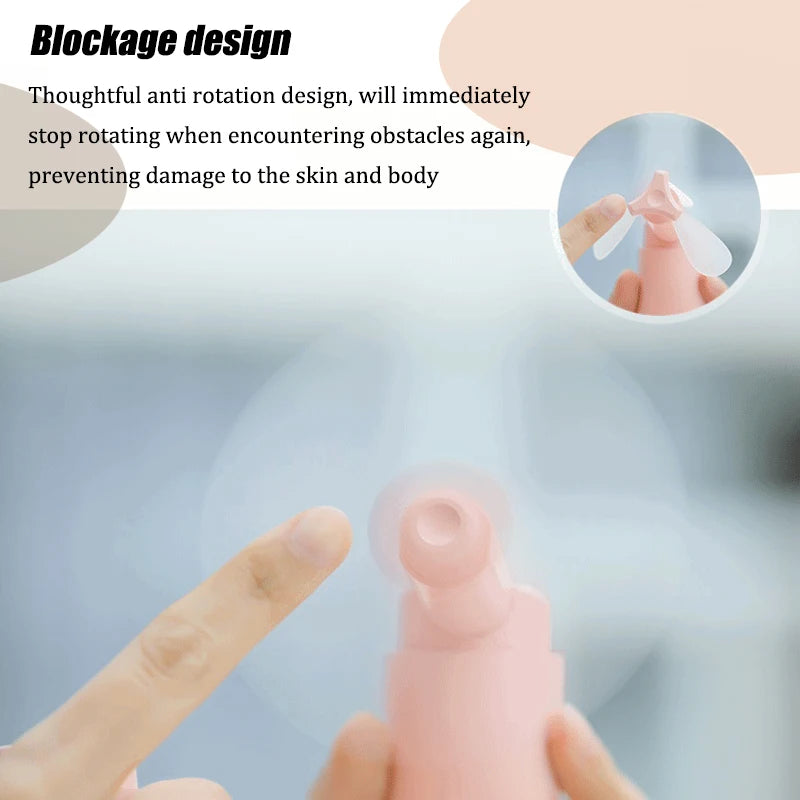 Portable mini fan, USB charging small fan, foldable outdoor portable fan, suitable for office, travel, camping, and outdoor use