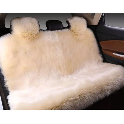Car Seat Cover Faux Fur Warm Car Seat Cover Faux Plush Black Cute Fundas Coche Asiento Universal Decorative Accessories