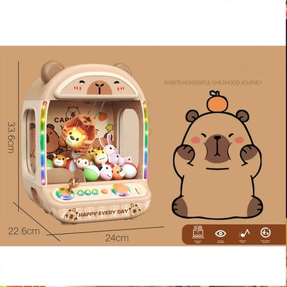 DIY Doll Machine Kids Coin Operated Play Game Mini Claw Catch Toy Crane Machines Music Doll Children Xmas Gifts Toys