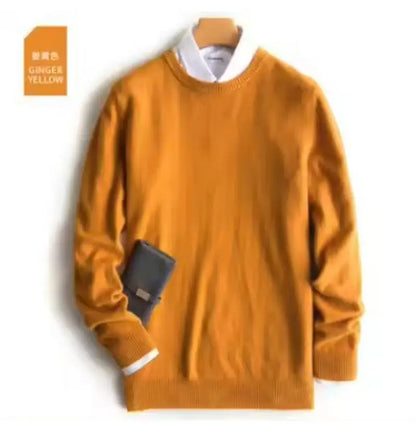 Cashmere Cotton blend sweater men pull homme 2025 autumn winter sweter clothes sueter hombre man pullover sweaters