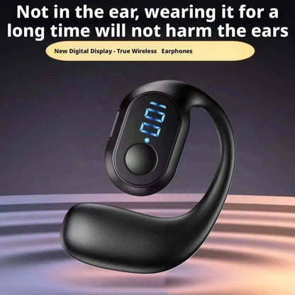 Open-ear Air Conduction Headphone Wireless Bluetooth Earphones Bone Conduction Stereo Single Ear Clip Immersive HI-FI Sound