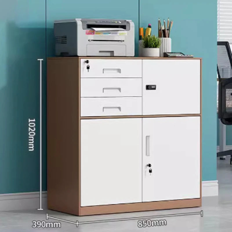3/4/5 Drawer Office Filing Cabinet Lock Dividers Storage Filing Cabinets Living Room Organizer Cabinet Kitchen Home Furniture