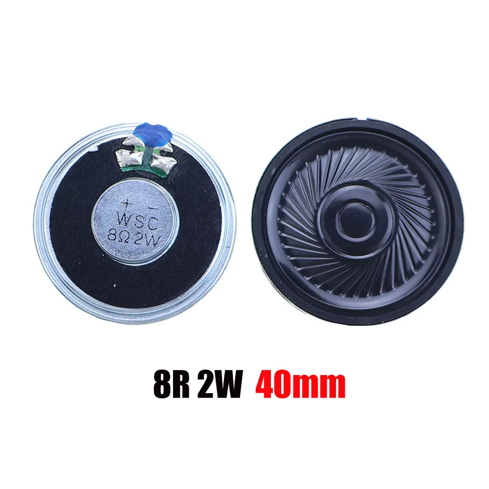 2PCS 8R 32R 0.5W 1W 2W Mini Speaker 8 Ohm 32 Ohm Loud Speaker Diameter 20mm 23mm 26mm 28mm 30mm 32mm 36mm 40mm 45mm Loudspeaker