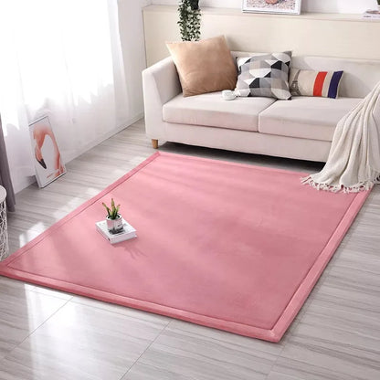 Coral fleece Tatami Mats Large Carpet Thickened Bedroom Carpet Children Climbed Playmat Home mattress Living Room Rug Floor Rugs